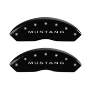 MGP 4 Caliper Covers Engraved Front Mustang Engraved Rear S197/GT Black finish silver ch