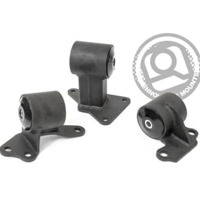 Innovative 94-97 Accord H/F Series Black Steel Mounts 95A Bushings (Auto Trans)