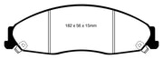 EBC 05-08 Pontiac Grand Prix 5.3 Redstuff Front Brake Pads