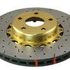 DBA 02-10 WRX / 13+ FR-S / 13+ BRZ Premium Front Drilled & Slotted 5000 Series Rotor w/ Gold Hat