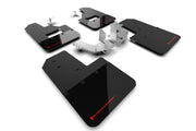 Rally Armor 21-25 Ford Bronco (Plstc Bmpr + RB - NO Rptr/Sprt) Blk Mud Flap w/Red Logo