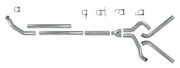Diamond Eye KIT 4in Turbo Back MFLR RPLCMENT PIPE DUAL SS: 94-02 DODGE CUMMINS 5.9L