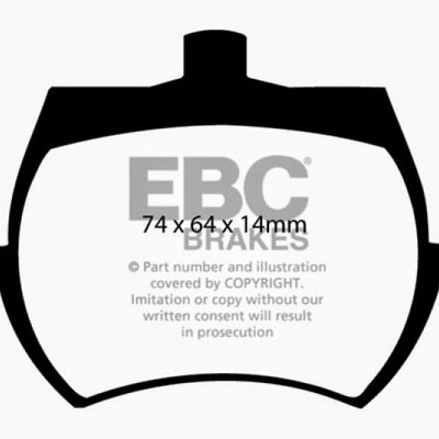 EBC 62-71 Austin-Healey Sprite (Steel Wheels) Ultimax2 Front Brake Pads