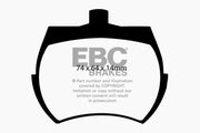 EBC 84-92 Austin Mini 1.0L Yellowstuff Front Brake Pads