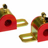 Prothane Universal 90 Deg Greasable Sway Bar Bushings - 3/4in - Type B Bracket - Red