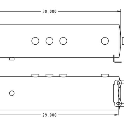 Ridetech Air Tank 5 Gallon Aluminum w/ 5- 1/4in Ports and 1-1/8in Port