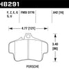 Hawk Porsche GT3 DTC-60 Race Rear Brake Pads