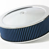 aFe MagnumFLOW Air Filters Round Racing P5R A/F Chrome Assy 14x4: Blk/Blue E/M