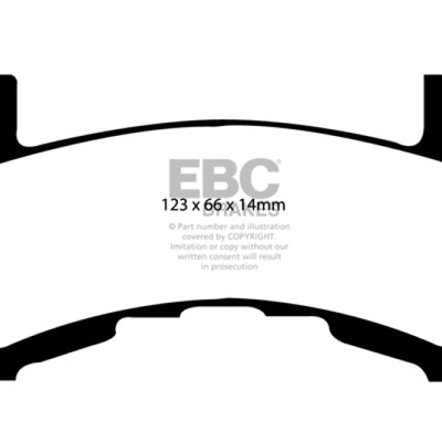 EBC 89-97 Chevrolet Blazer 4.3 S-10 (2 Wheel ABS) 2WD Greenstuff Front Brake Pads