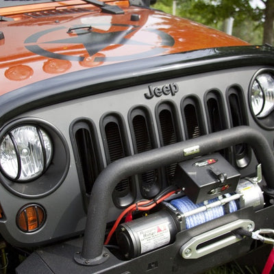Rugged Ridge Wraparound Bug Deflector Smoke 07-18 Jeep Wrangler