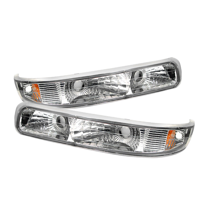 xTune Chevy Silverado 99-02 / Chevy Suburban/Tahoe 00-06 Amber Bumper Lights Euro CBL-CS99-E-AM