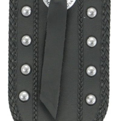 Mustang 93-03 Harley Dyna Wide Glide Tank Bib w/Studs - Black