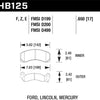 Hawk 84-93 Ford Mustang Blue 9012 Race Front Brake Pads