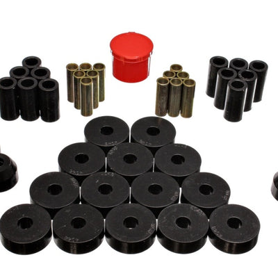 Energy Suspension 55-75 Jeep CJ5/CJ6 Black Hyper-Flex Master Bushing Set