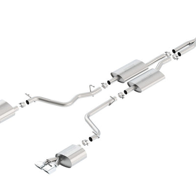 Borla 11-14 Dodge Challenger 3.6L AT/MT RWD 2Dr Single Split Rear Exit Rectangle Tip Catback Exhaust