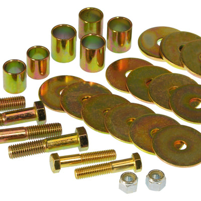 Prothane 67-81 Chevy Camaro Body Mount Hardware Kit - Red