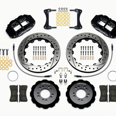 Wilwood Narrow Superlite 6R Front Hat Kit 13.06in Drilled 2008-up Hyundai Genesis Coupe w/Lines