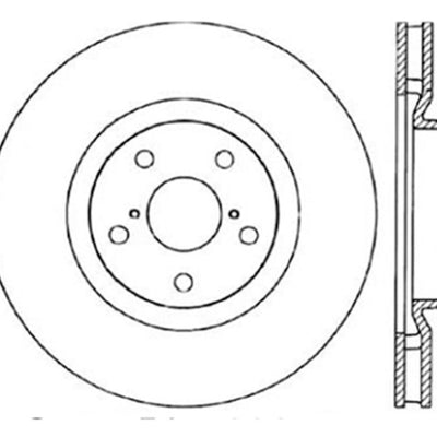 StopTech 5/93-98 Toyota Supra Turbo Right Front Slotted & Drilled Rotor