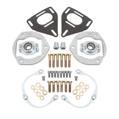 BMR 16-24 Chevy Camaro Caster Camber Plates - Black Hammertone