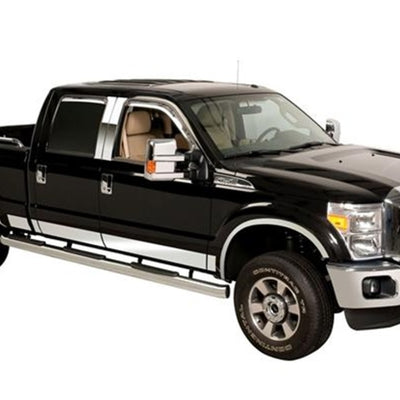 Putco 11-16 Ford SuperDuty - Super Cab 8ft Long Box - 12pcs - 6.25in Wide SS Rocker Panels