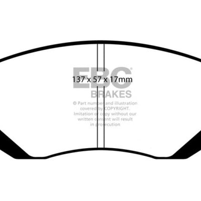 EBC 04-06 Saab 9-2X 2.0 Turbo Yellowstuff Front Brake Pads