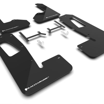 Rally Armor 22-25 Rivian R1S Black UR Mud Flap w/White Logo