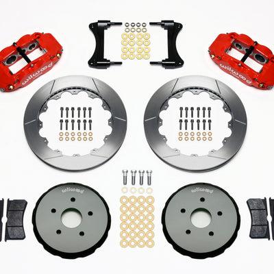Wilwood Narrow Superlite 6R Front Hat Kit 12.88in Red 2008 Toyota Matrix