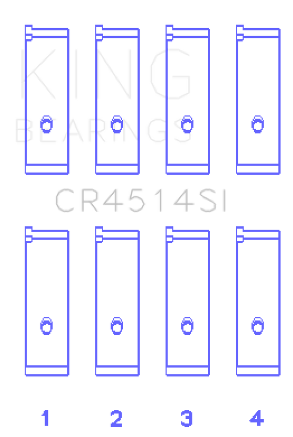 King Engine Bearings Toyota 1AZFE/2AZFE Rod Bearing Set - Size STD