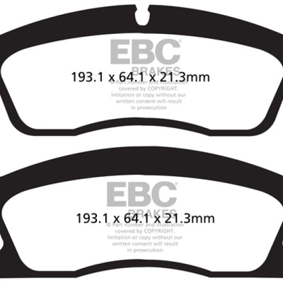 EBC 13+ Dodge Durango 5.7 Ultimax2 Front Brake Pads