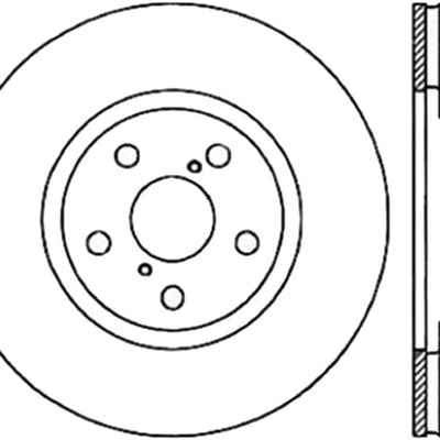 StopTech Sport Slotted 91-95 Toyota MR2 Cryo Front Left Rotor