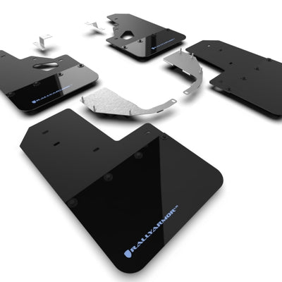 Rally Armor 21-25 Ford Bronco (Steel Bmpr + RR - NO Rptr/Sprt) Blk Mud Flap w/Area Blue Logo
