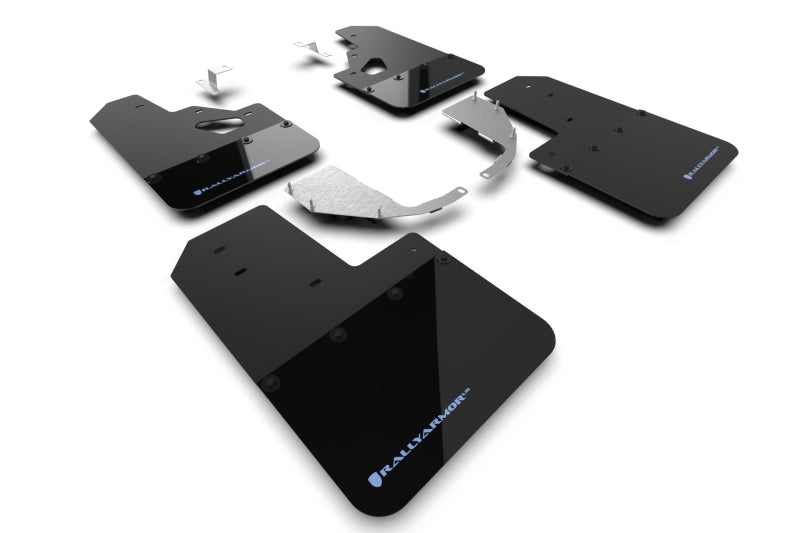 Rally Armor 21-25 Ford Bronco (Steel Bmpr + RR - NO Rptr/Sprt) Blk Mud Flap w/Area Blue Logo