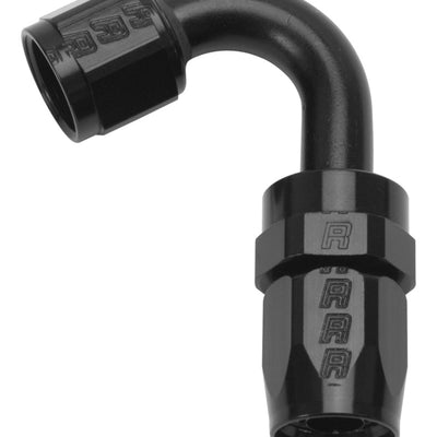 Russell Performance -10 AN Black 120 Degree Full Flow Swivel Hose End