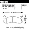 Hawk 03-05 Mazda Miata Rear ER-1 Brake Pad Set