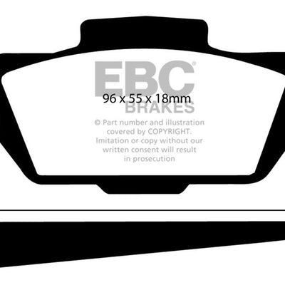 EBC 66-67 Saab Sonnet 0.8 Yellowstuff Front Brake Pads