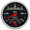 AutoMeter Gauge Tach/Speedo 3-3/8in. 120MPH & 8K RPM Elec. Program. Designer Blk