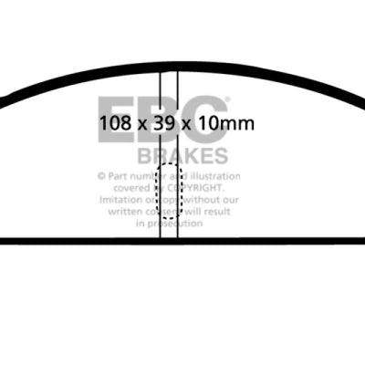 EBC 68-83 Fiat 124 1.6 Greenstuff Rear Brake Pads