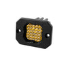 Diode Dynamics Stage Series C1 LED Pod Pro - Yellow Flood Flush ABL Each