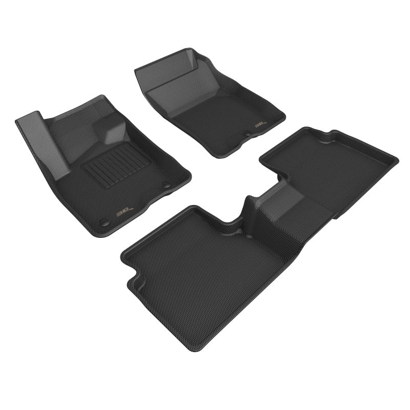3D MAXpider 21-22 Ford Bronco Sport Kagu 1st 2nd Row - Floor Mat Set (Black)
