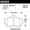 Hawk Performance 98-10 Porsche 911 Carrera 2 / 07-12 Boxster S DTC-70 Race Rear Brake Pads