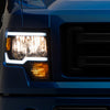 Raxiom 09-14 Ford F-150 Axial Series Headlights w/ LED Bar- Blk Housing (Clear Lens)