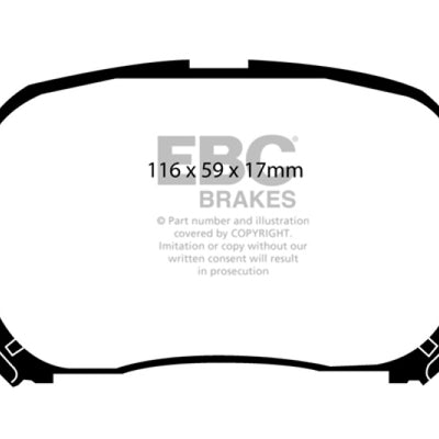 EBC 97-99 Lexus ES300 3.0 Ultimax2 Front Brake Pads