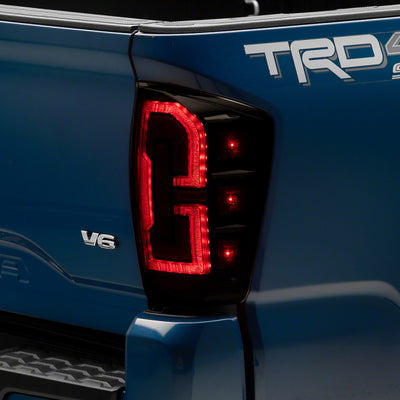 Raxiom 16-23 Toyota Tacoma LED Tail Lights- Blk Housing (Smoked Lens)