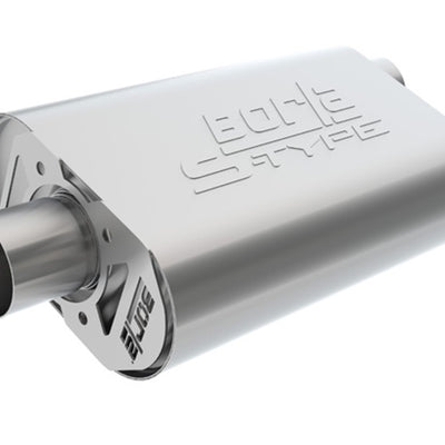 Borla S-Type CrateMuffler 2.25in Offset-In/Center-Out (For Small Block Ford Stock Output 289/302)