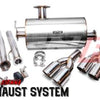 Weapon R 11-17 Toyota Sienna 3.5L Axle Back Exhaust w/Slant Cut Tips