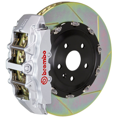 Brembo 10-15 Camaro SS Front GT BBK 6 Piston Cast 380x34 2pc Rotor Slotted Type-1-Silver
