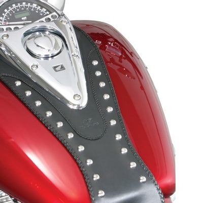 Mustang 04-09 HondaVTX1300C, 03-09 VTX1300 Retro, 03-07 VTX1300S Tank Bib w/Studs - Black