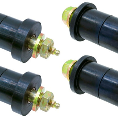 RockJock 76-76 CJ Leaf Spring Main Eye Bushing Kit w/ Urethane Bushings Set of 4