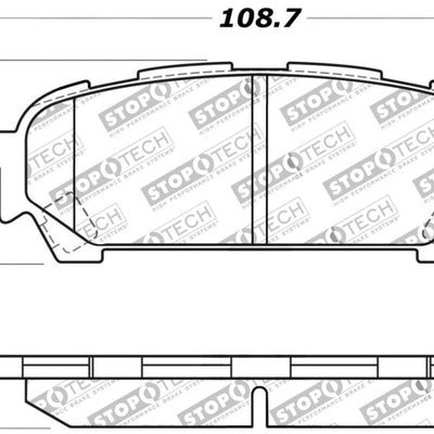 StopTech Performance 03-05 WRX Rear Brake Pads