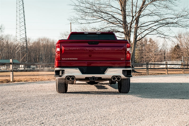 Corsa 2019-2025 GMC Sierra 1500 Cat-Back Dual Rear Exit with Twin 4in Polished Pro-Series Tips